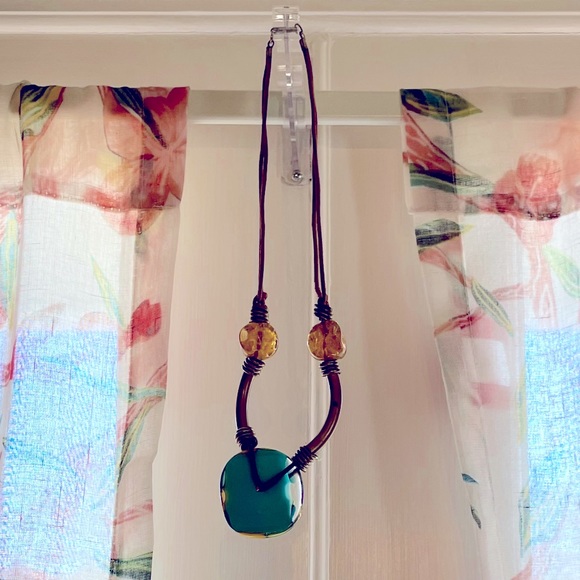 NYC Art Glass Necklace - Picture 2 of 5